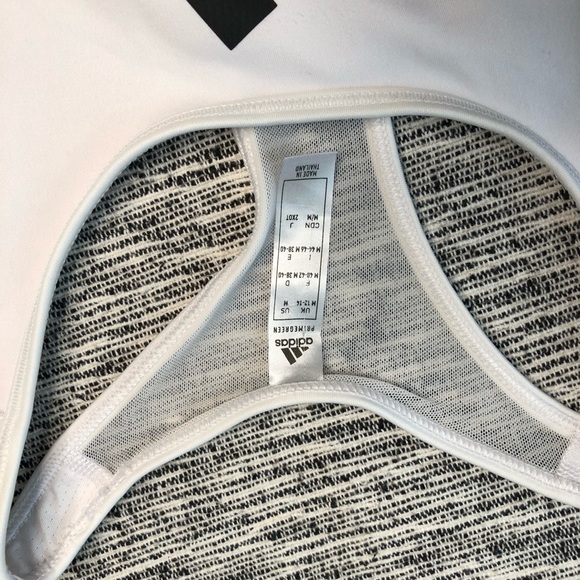 Adidas Primegreen Areoready White Sports Bra Size M - Picture 3 of 3